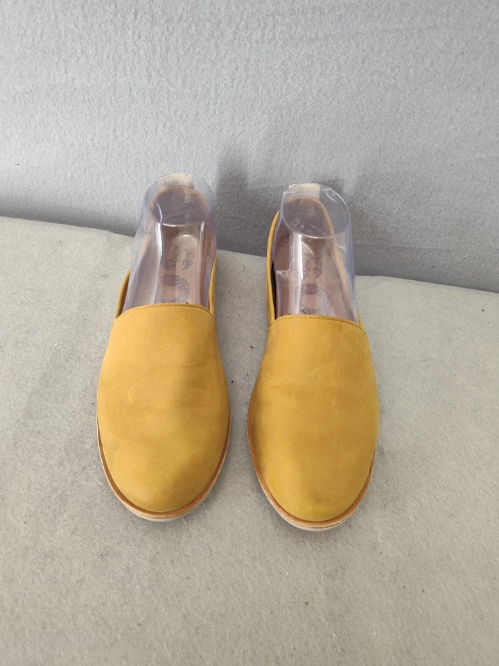 Туфли женские Sorel 8 желтые замшевые без шнуровки на плоской подошве повседневные удобные мокасины - Изображение 2 из 4