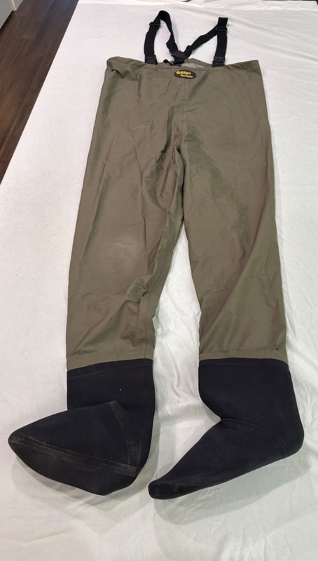 Allen Gold Stream chest waders size M with neoprene stocking foot