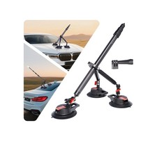 Heavy-Duty Triple Suction Cup Car Mount Kit - Professional 17.72, black