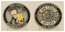 Iron Legacy Motorcycle Club Challenge Coin - Ontario’s First, Bottoms Up _13