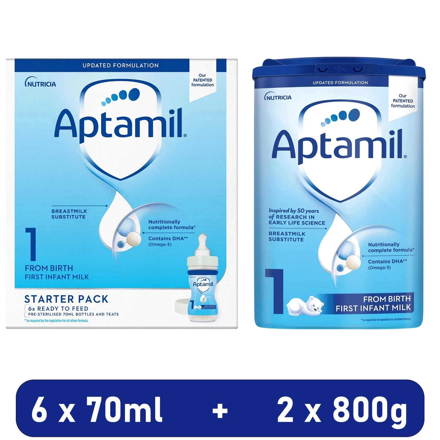 Aptamil 1 First Newborn Starter Baby Milk Formula Bundle
Opens in a new window or tab