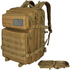 Military Tactical Backpack Army Daypack45L - Assault Pack for Men, Molle Back...