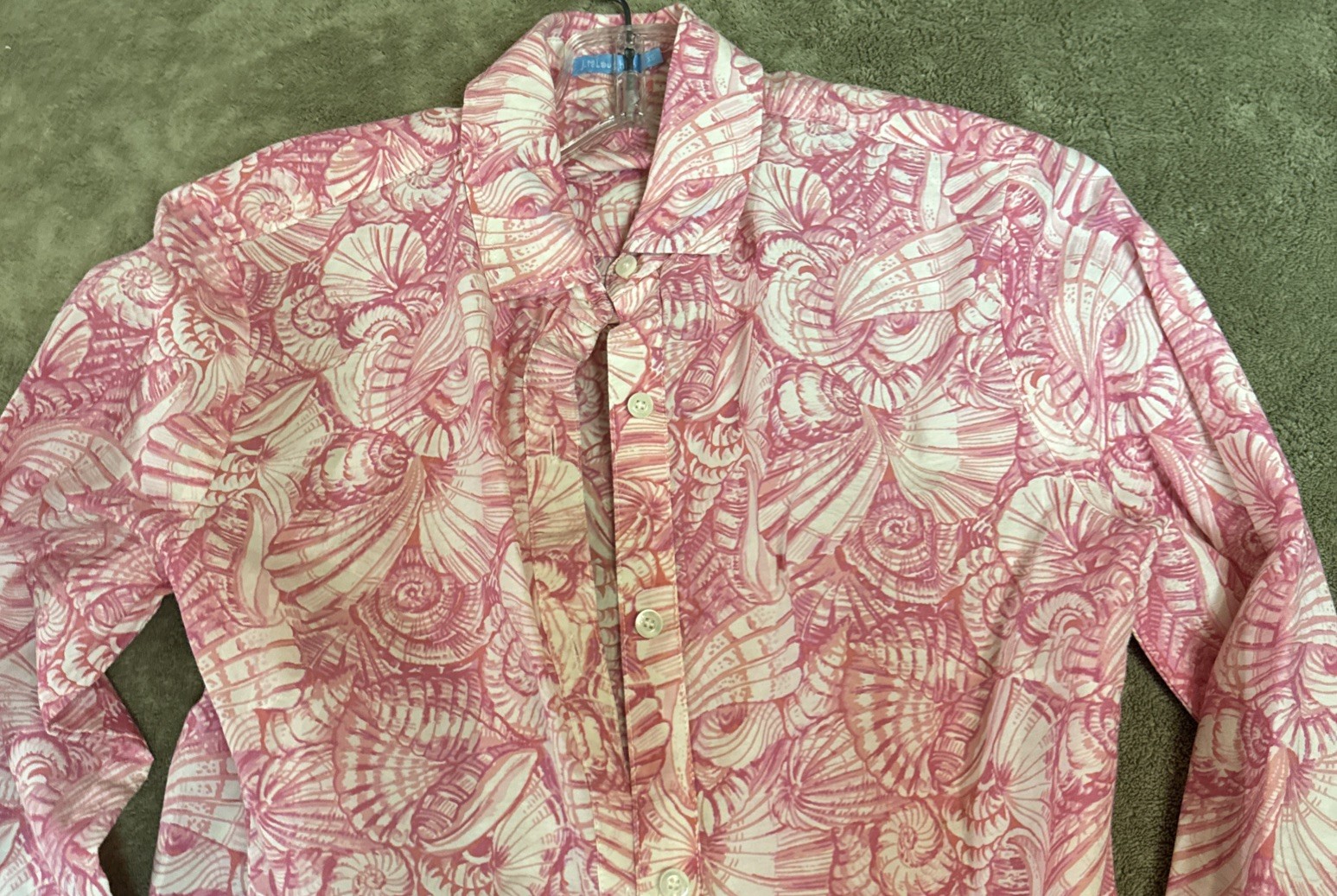 J.McLaughlin Seashell Long Sleeve Button Down Shi… - image 3