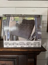 SUV Air Mattress with Pump, Inflatable Car Bed for Camping Travel Pillows Grey