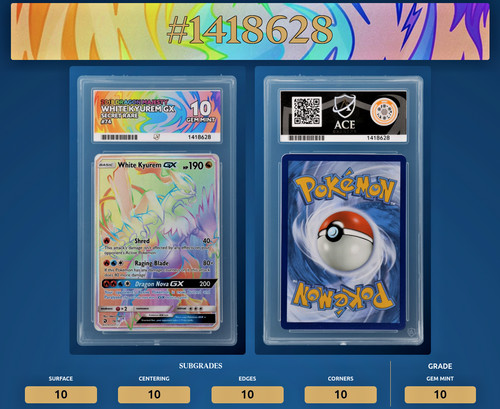 White Kyurem-GX graded ACE 10 for sale on eBay
