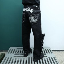 Jeans Ecko Unltd rinoceronte ricamato taglia 34 grande logo