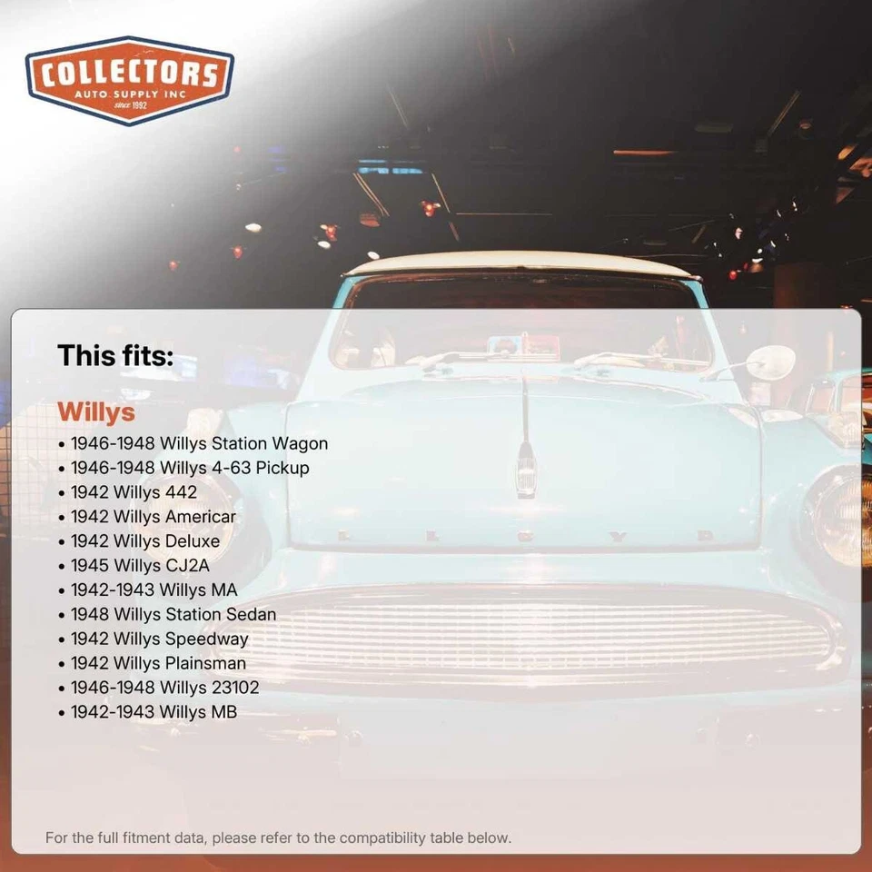 Almofada de isolamento amortecedor de som firewall para 1942-1948 Willys - Imagem 2 de 4