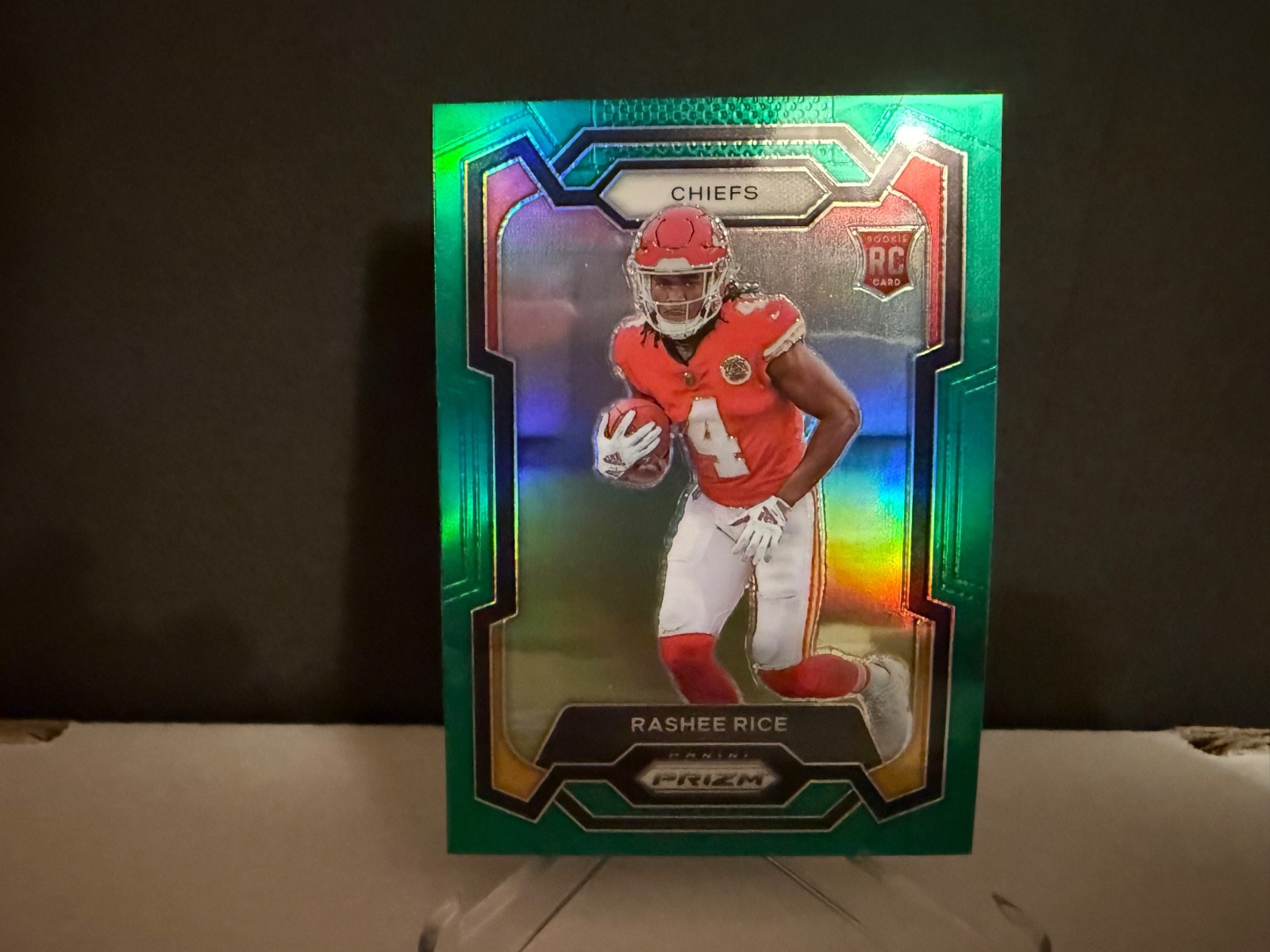 2023 NFL Panini Prizm Football Rashee Rice #350 Green Prizm Rookie Card