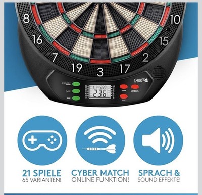 Dart pro Elektronische Dartscheibe, Dartboard Mit Dartpfeilen Neu OVP
