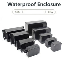ABS Plastic Junction Box Dustproof Electric Project Black Enclosure  Housing