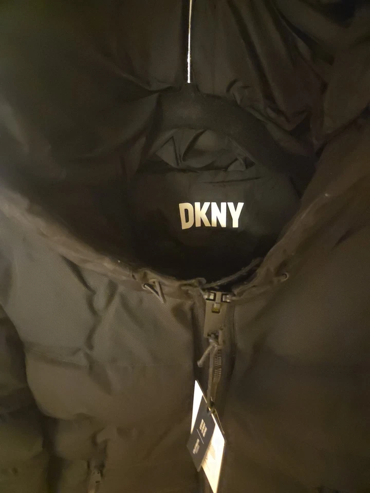 Dkny Мужская черный вниз альтернативный ультра лофт изоляции куртка размер средний новый! - Изображение 2 из 4