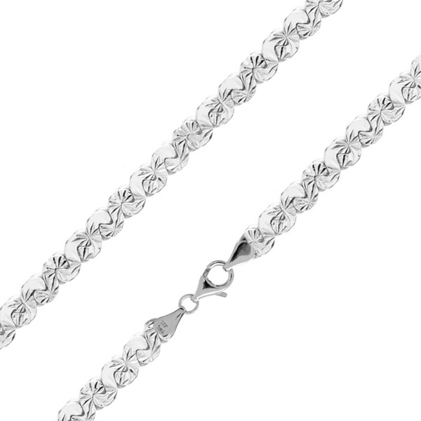 Cavill Silberhalskette 925 Sterling Rhodiniert 45 Cm Floral Elegant-image