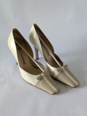 Marino Fabiani Women's High Heels Italian Shoes Size 36 Off-White No Box