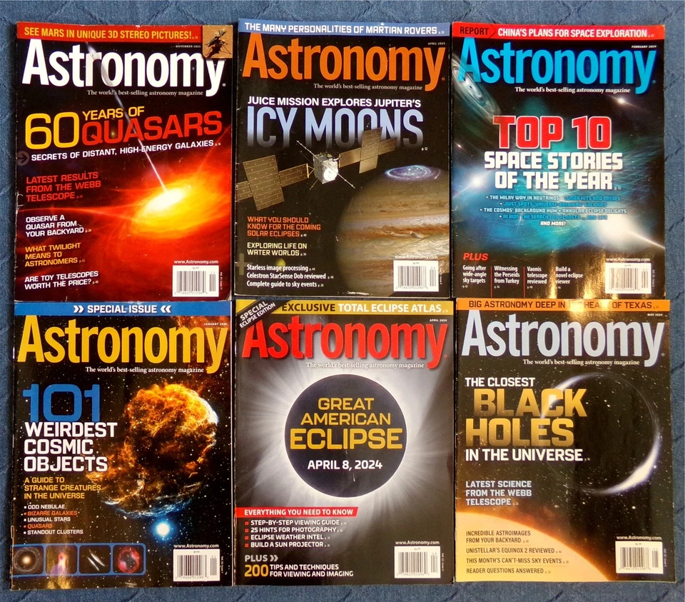 ASTRONOMY Magazine Lot 2023-2025 (18) Space Sun Moon Planet Star Galaxy Universe - Image 2 of 4