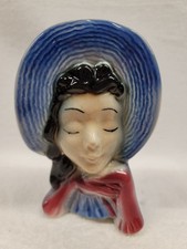 6" GLOVED LADY WALLPOCKET PLANTER BY ROYAL COPLEY, ROYAL WINDSOR, SPAULDING