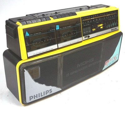 Vintage Philips D8304 – Moving Sound Boombox – Radio Cassette