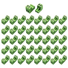 40Pcs 2 Pin 5.08mm Pitch DIY PCB Mount Screw Terminal Block Connector with 40...