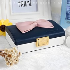 Mini Travel Jewelry Box  2-Layers Small Cute Jewelry Boxes for Women Girls ...