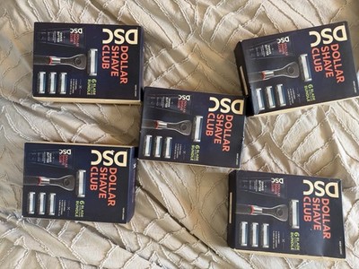 Dollar Shave Club 6-Blade Razor Refill Cartridges 10 Pack Stainless Steel