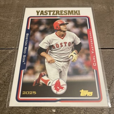 2025 Topps Archives - 2005 Topps Carl Yastrzemski #258 ERROR NAME SPELLING!!!