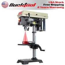 BUCKTOOL 3/4 HP 10-Inch Bench Drill Press 5-Speed Bench Top Drilling Machine