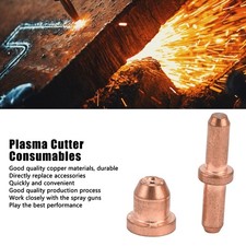 Plasma Cutter Consumables Replacement Electrode Tip Kit Directly Replace 10 Set