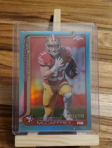 2025 Topps Chrome - Christian McCaffrey #263 Teal Refractor /299