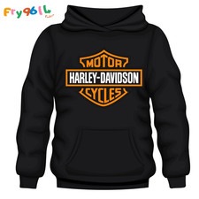 HARLEY DAVIDSON Hoodie, Black, Full size