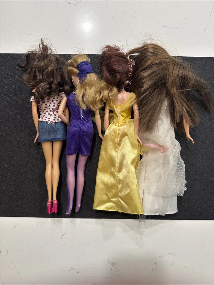 Lote Muñeca Barbie Años 90 Usando Increíble Vestido Amatista Joya Brillante Moda Avenida Foto 2 de 2