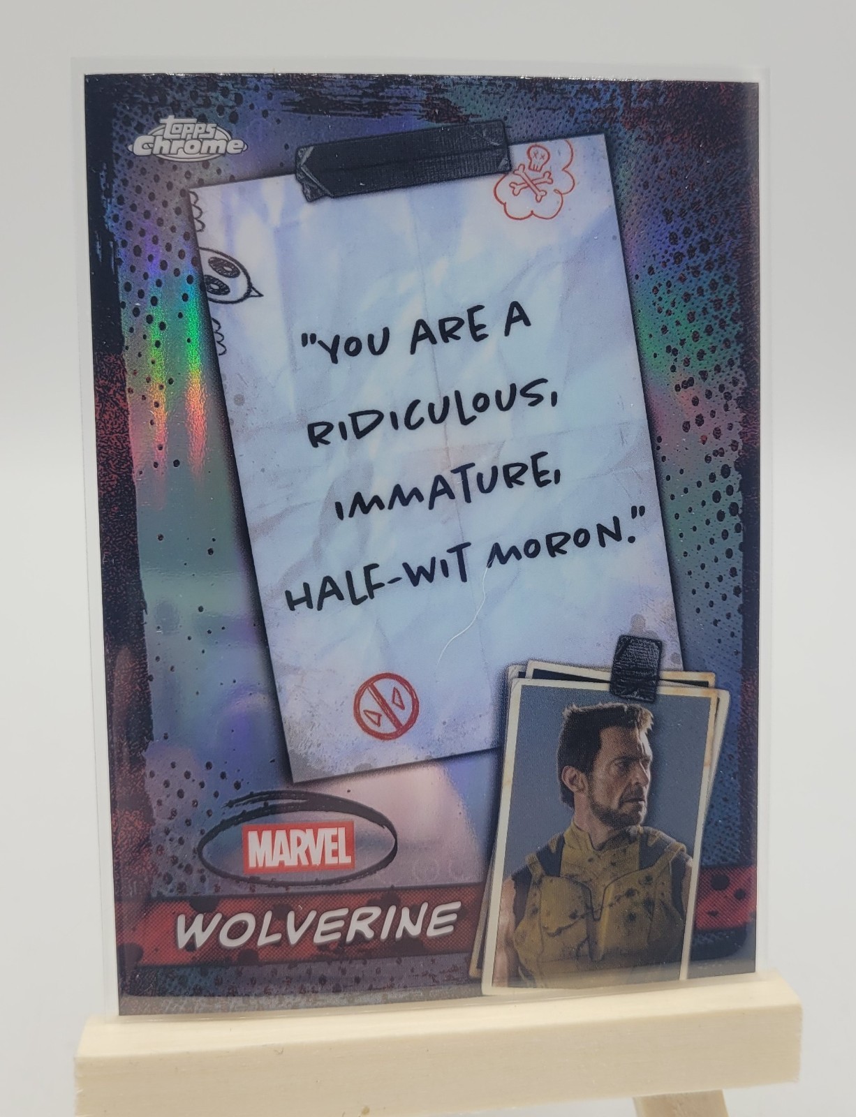 2025 Topps Chrome Deadpool #WM-02 Word Mout Wolverine Marvel Card NM