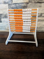 Double-Sided Plastic Abacus for Kids with 100 Counting Beads, Ages 3 