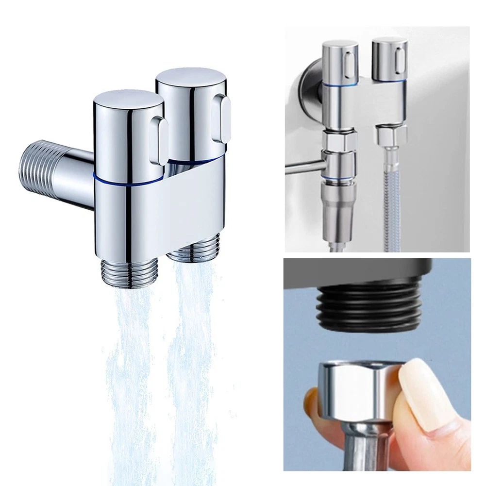 -Multifunktions-Wasserhahn Aus Messing, 1 Eingang, 2 AusgäNge, Dual-Control9262