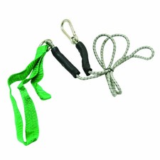 10-5813 Exercise Bungee Cord with Attachments, 4', Green-Medium