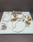 Vintage Costume Jewelry Lot Avon Anson Mixed Necklaces Bracelets Pendants