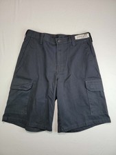 Cintas ComfortFlex Cargo Work Shorts Mens Size 30 Gray Uniform Utility Mechanic
