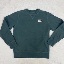 The North Face Sweatshirt Womens Size Small Emerald Green Pullover Crewneck