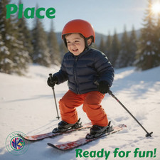 Place Youth Puffer Jacket Blue Size L 10-12 Full Zip, Pockets, Winter Coat