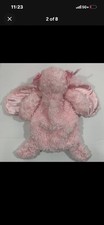 Bearington Baby Cottontail Bunny Pacifier Pet Pink Plush Animal Lovey NWtgs