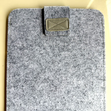 Tablet Case, Gray Felt material, Fits Most Tablets 11"  Smaller - NEW -