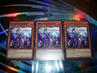 3x Dragonic Warrior 1st Edition Rare MZMU-EN043 Yu-Gi-Oh!