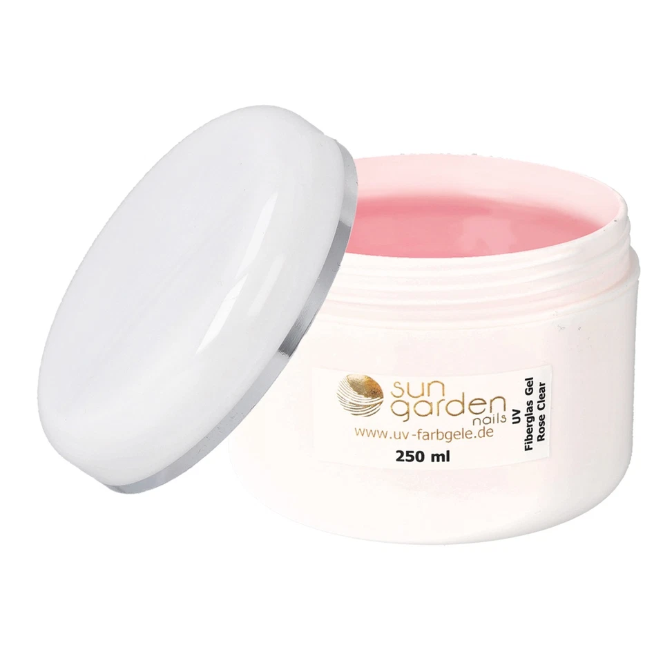 LED-UV Fiberglas Gel ROSE klar 250 ml - UV-LED Fiberglas 1-Phasengel Rose klar - Bild 2 von 4