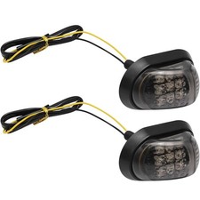 LED Turn Signal Indicator Amber Light Blinker Flush Mount Motorcycle Universal