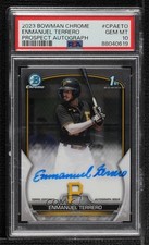 2023 Bowman Chrome Prospect Enmanuel Terrero #CPA-ETO PSA 10 GEM MT Auto 04u9