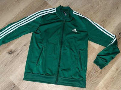 Adidas Damen Sportjacke 38/40 (M) Sport Jacke Shirt Sweatshirt Grün 10005-13