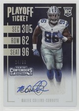 2016 Panini Contenders Playoff Ticket 24/99 Maliek Collins #157 Auto 3w8