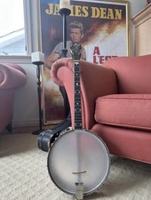 1910  s-1920  s Vega Style M Tenor Banjo W/ Original Case