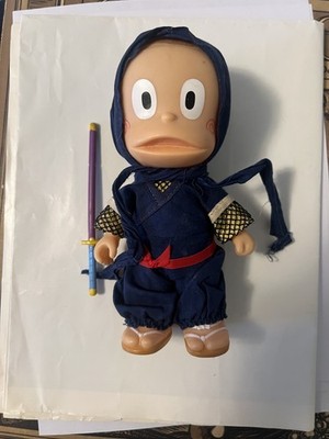 original authentic Showa Retro Ninja Hattori-Kun Soft Vinyl KANZO