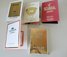 PARFUM PROBEN DAMEN 5 STÜCK  LACOSTE/MUGLER/RABANNE/GAULTIER