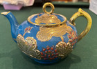 TEAPOT BLUE & GOLD w/ some RED  VINTAGE MADE IN JAPAN — photo 1