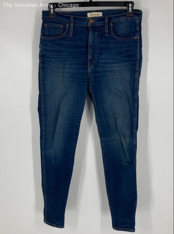 Madewell Womens Blue Denim 5-Pockets Design Casual Skinny Jeans Size 30
